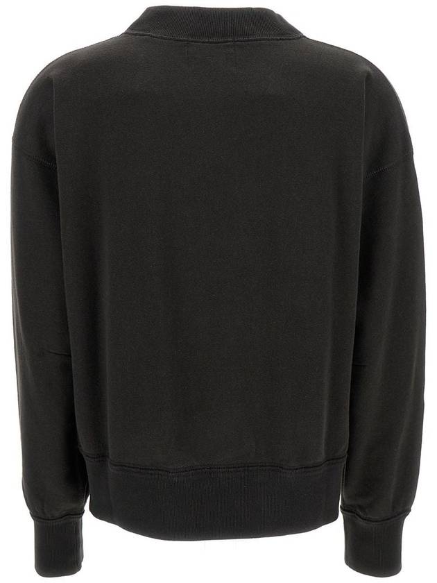 Moby Logo Print Sweatshirt Black - ISABEL MARANT ETOILE - BALAAN 3