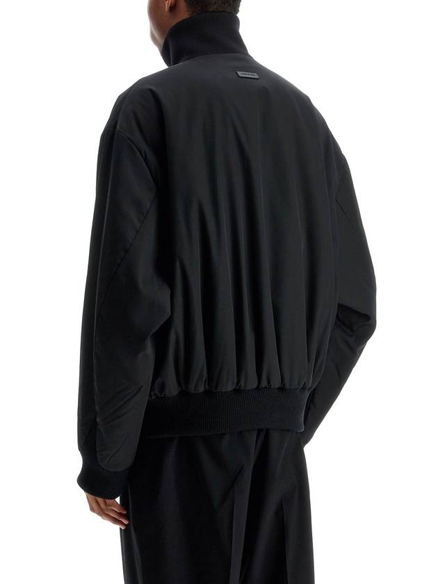 black nylon bomber with high collar - FEAR OF GOD - BALAAN 3