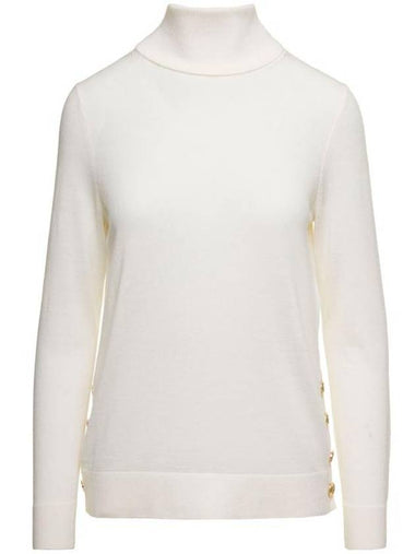 Turtleneck MF360NV4VR110 White - MICHAEL KORS - BALAAN 1