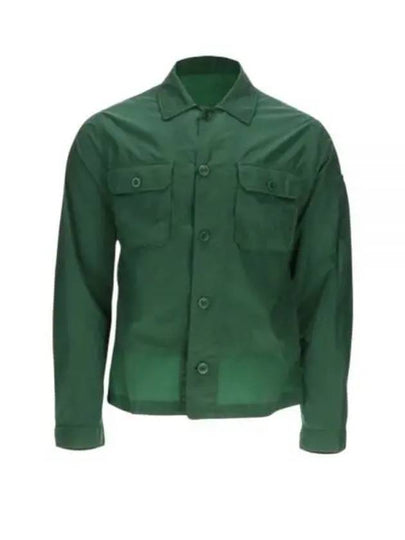 Chrome R Pocket Over Long Sleeve Shirt Green - CP COMPANY - BALAAN 2