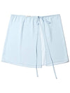 Layered Warp Mini Skirt Sky - LESEIZIEME - BALAAN 6