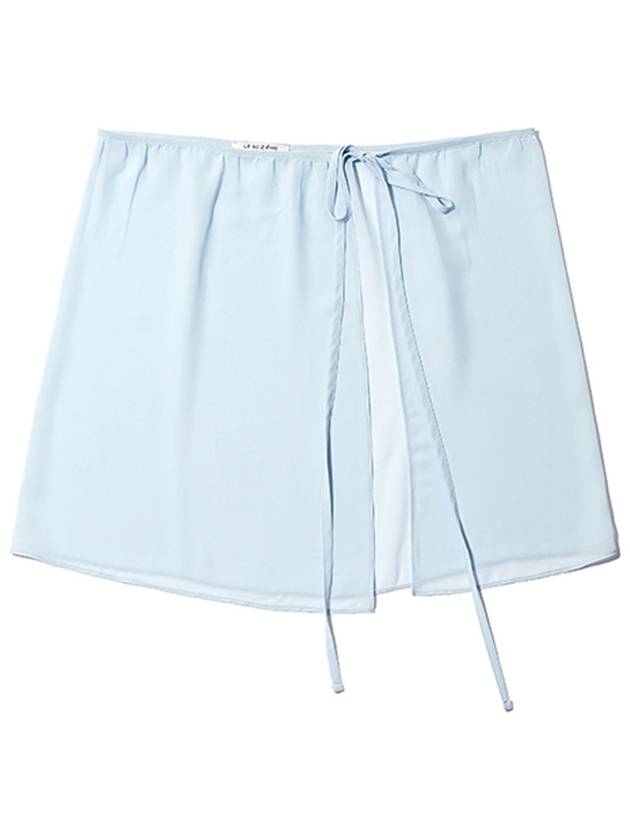 Layered Warp Mini Skirt Sky - LESEIZIEME - BALAAN 6