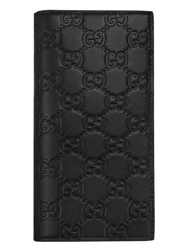 Signature GG Ssima Leather Long Wallet Black - GUCCI - BALAAN 2