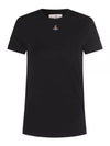 Embroided ORB Peru Short Sleeve T-Shirt Black - VIVIENNE WESTWOOD - BALAAN 2