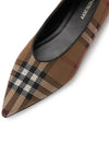 Women's Vintage Check Point Toe Ballerina Brown - BURBERRY - BALAAN 8