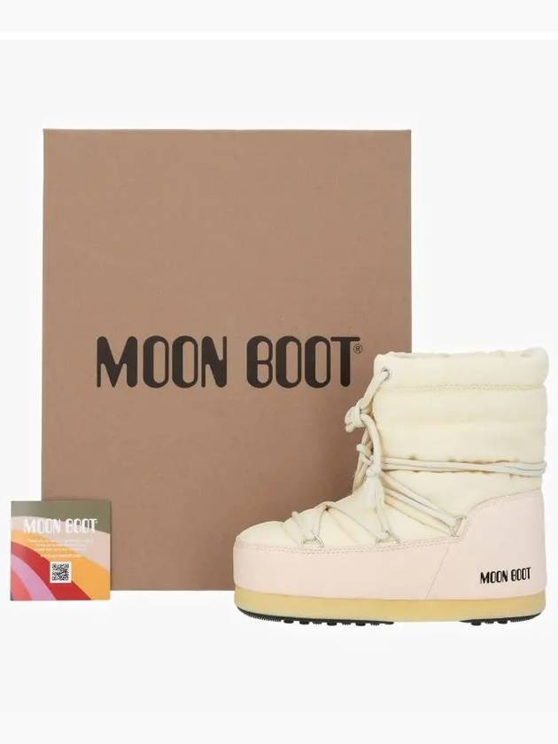 Icon Logo Print Winter Boots Cream - MOON BOOT - BALAAN 5