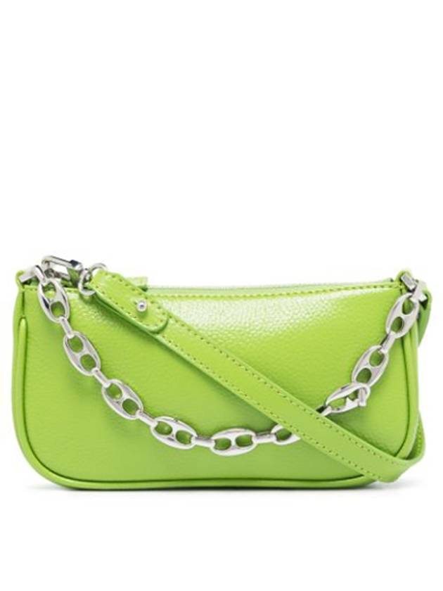 Viper Green Rachel Leather Mini Shoulder Bag 22CRMIRAPSGGSMA - BY FAR - BALAAN 1