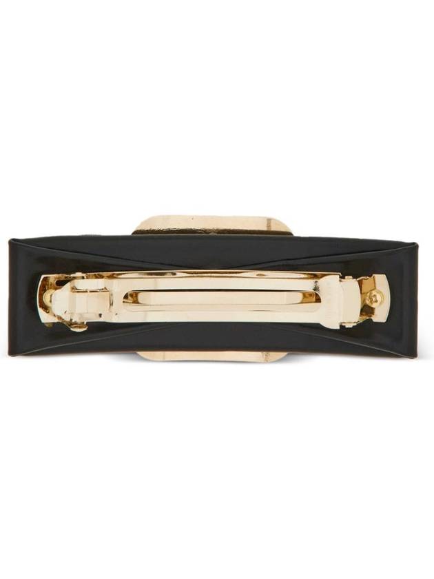 New Vara Plate Hair Clip Black - SALVATORE FERRAGAMO - BALAAN 5