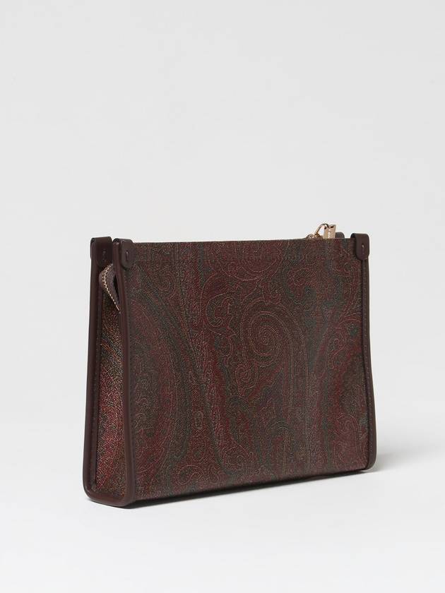 Paisley Jacquard Zipped Clutch Bag Brown - ETRO - BALAAN 3