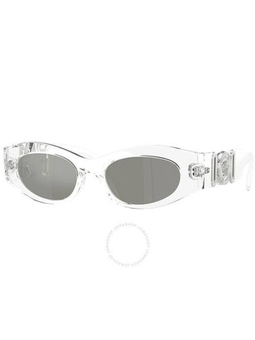 Versace Silver Mirror Oval Ladies Sunglasses VE4480U 148/30 51 - VERSACE - BALAAN 1