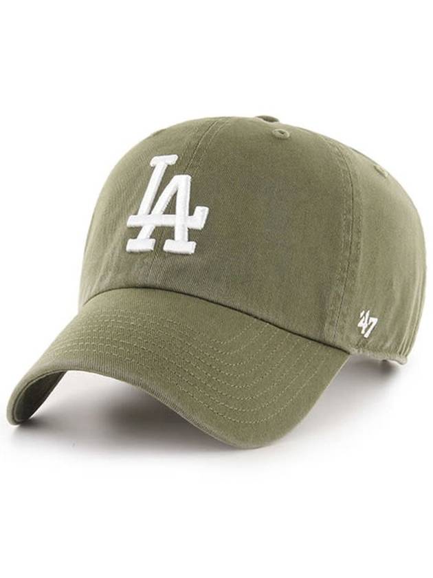 LA Big Logo MLB Hat Premium Line Ball Cap Baseball Sandalwood - 47BRAND - BALAAN 1