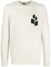 Men's Evans Logo Sweatshirt Light Grey - ISABEL MARANT - BALAAN 2