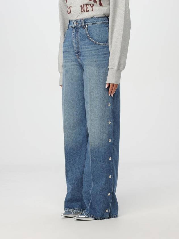 snap wide jeans blue - STELLA MCCARTNEY - BALAAN 5