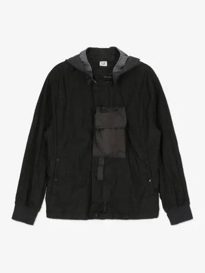 Men's Detachable Goggle Hooded Jacket Black - CP COMPANY - BALAAN 2