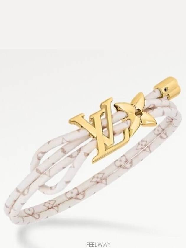 LV Bloom Bracelet Gold Beige - LOUIS VUITTON - BALAAN 4