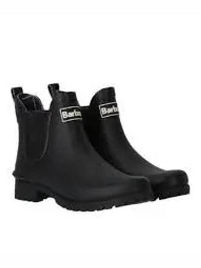 Wilton Wellington Chelsea Rain Boots Black - BARBOUR - BALAAN 2