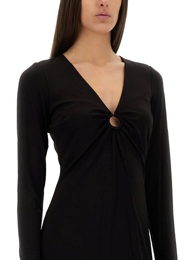 JERSEY DRESS WITH DROP OPENING - MICHAEL KORS - BALAAN 4