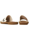 Woody Logo Flat Mule Slippers White - CHLOE - BALAAN 7