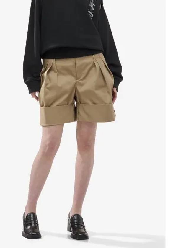 Baggy Fit Bermuda Shorts Beige - MAISON MARGIELA - BALAAN 2