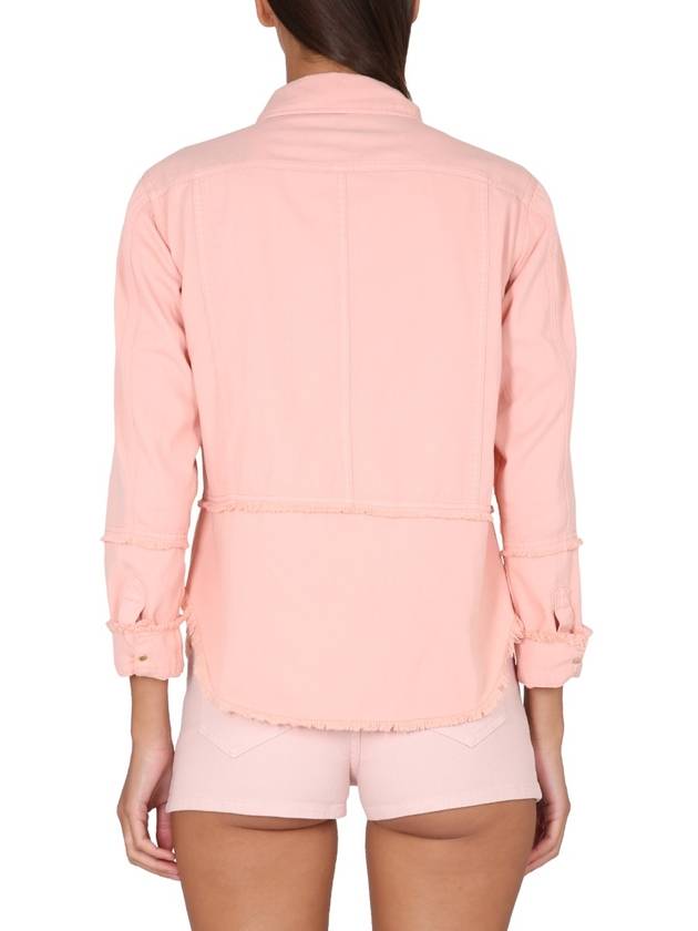 Cotton Denim Shirt Pink - TOM FORD - BALAAN 4