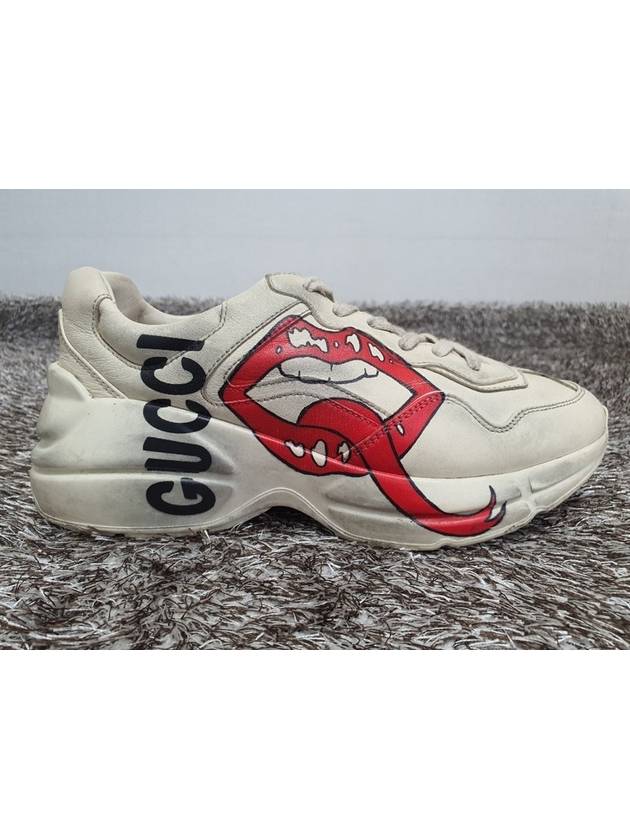 Rhyton dirty lips logo sneakers 36 230 - GUCCI - BALAAN 7