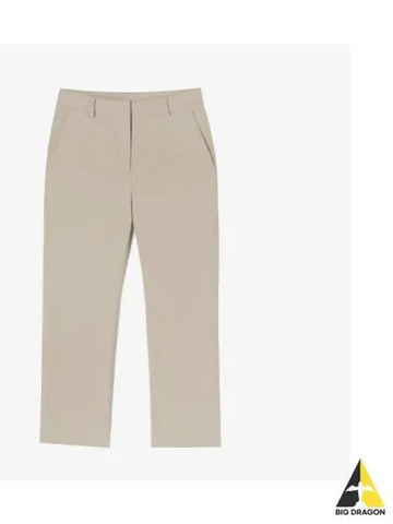 Women s semi bootcut slacks light beige - LACOSTE - BALAAN 1