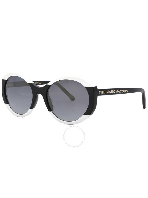 Marc Jacobs Grey SF Gold SP Round Ladies Sunglasses MARC 520/S 080S/FQ 56 - MARC JACOBS - BALAAN 3