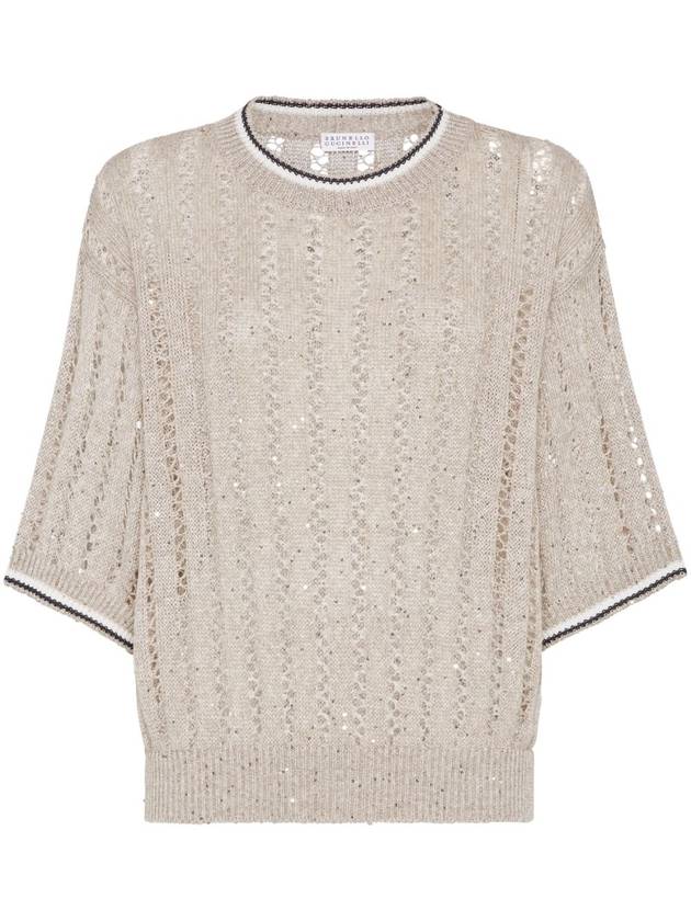 Brunello Cucinelli Sweaters Beige - BRUNELLO CUCINELLI - BALAAN 1