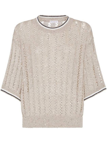 Brunello Cucinelli Sweaters Beige - BRUNELLO CUCINELLI - BALAAN 1