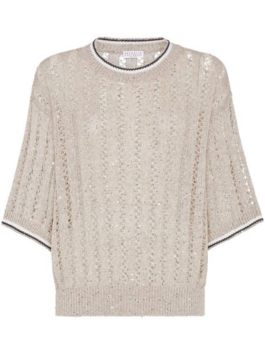 Brunello Cucinelli Sweaters Beige - BRUNELLO CUCINELLI - BALAAN 1