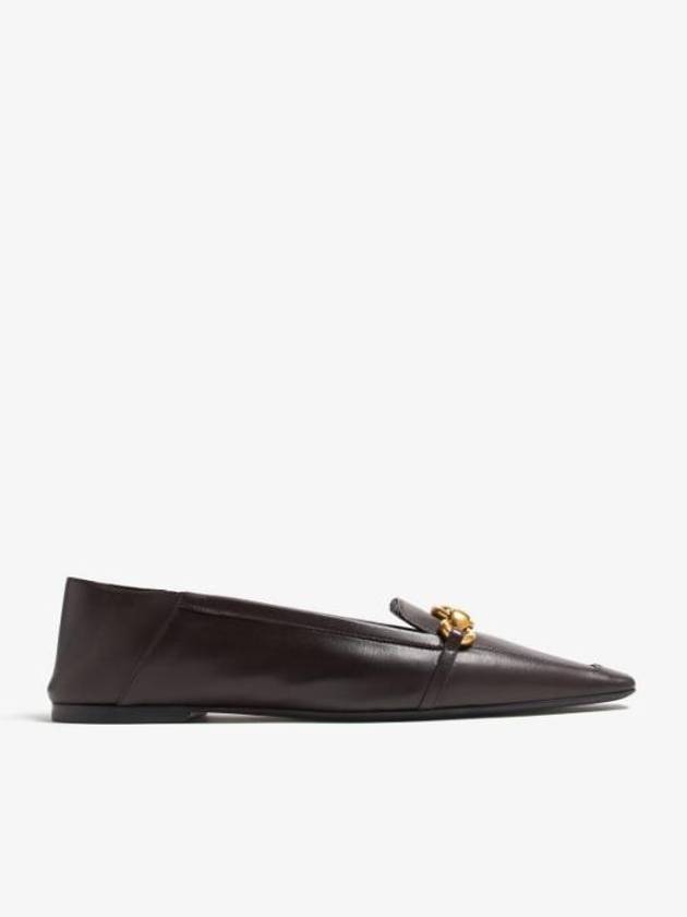 Chris Leather Loafer Brown - SAINT LAURENT - BALAAN 3