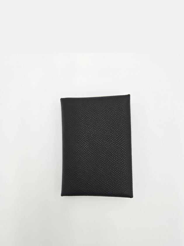 Calvi Duo Card Wallet Noir - HERMES - BALAAN 3