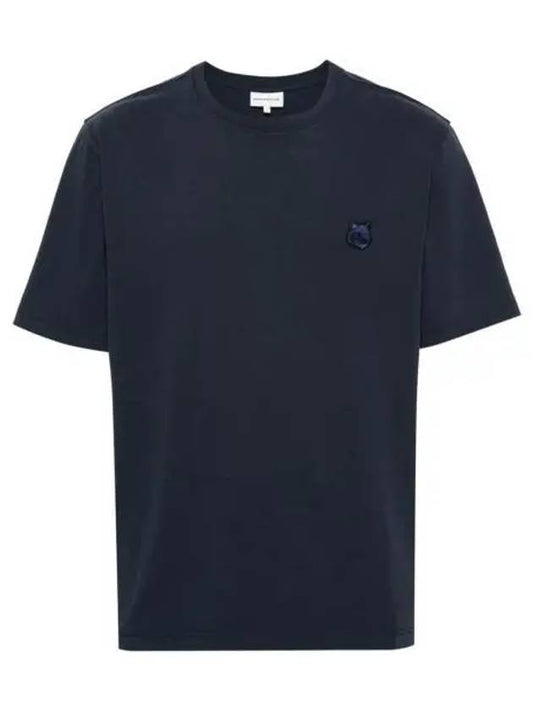 Bold Fox Head Patch Comfort Short Sleeve T-Shirt Navy - MAISON KITSUNE - BALAAN 2