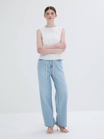 String washed denim pantsLight Blue - REAL ME ANOTHER ME - BALAAN 1