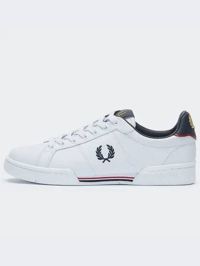 B722 Leather Low Top Sneakers White - FRED PERRY - BALAAN 2