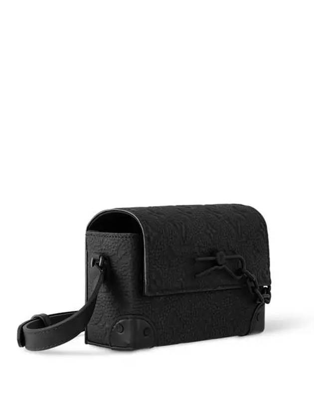 Steamer Monogram Taurillon Leather Cross Bag Noir - LOUIS VUITTON - BALAAN 3