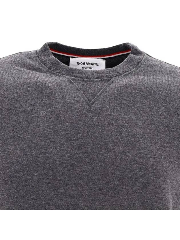 4 Bar Loopback Jersey Sweatshirt Dark Grey - THOM BROWNE - BALAAN 5