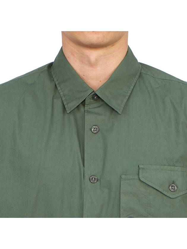 Short Sleeve Shirt 16CMSH208A005328G 649 Green - CP COMPANY - BALAAN 6