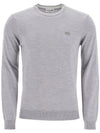 Merino Wool Crew Neck Knit Top Grey - LACOSTE - BALAAN 1