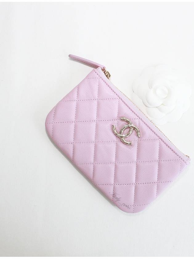 Season CC Logo Pouch Caviar Pink Champagne Gold AP3980 B16267 NW780 - CHANEL - BALAAN 4