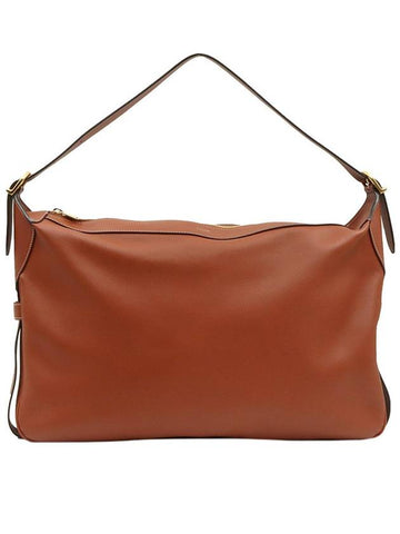 Tan Supple Calfskin Romi Large Hobo Shoulder Bag - CELINE - BALAAN 1