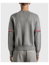 Men's Milan Stitch Armband Crew Neck Knit Top Light Grey - THOM BROWNE - BALAAN 6