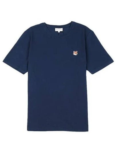 Fox Head Patch Classic Short Sleeve T-Shirt Ink Blue - MAISON KITSUNE - BALAAN 2