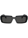 Eyewear Rectangular Frame Sunglasses Black - PRADA - BALAAN 1