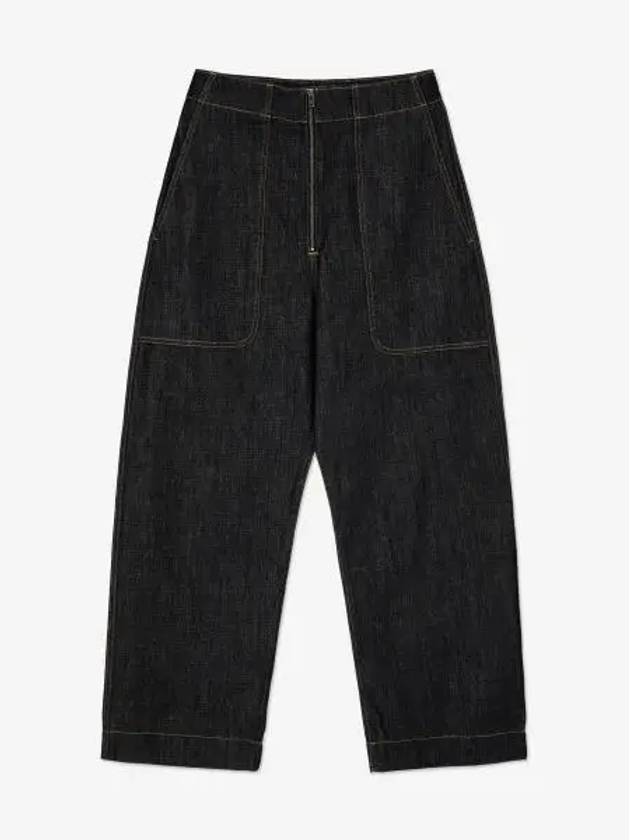 Meyer denim pants indigo MEYERSNW1139INDIGO - STUDIO NICHOLSON - BALAAN 1