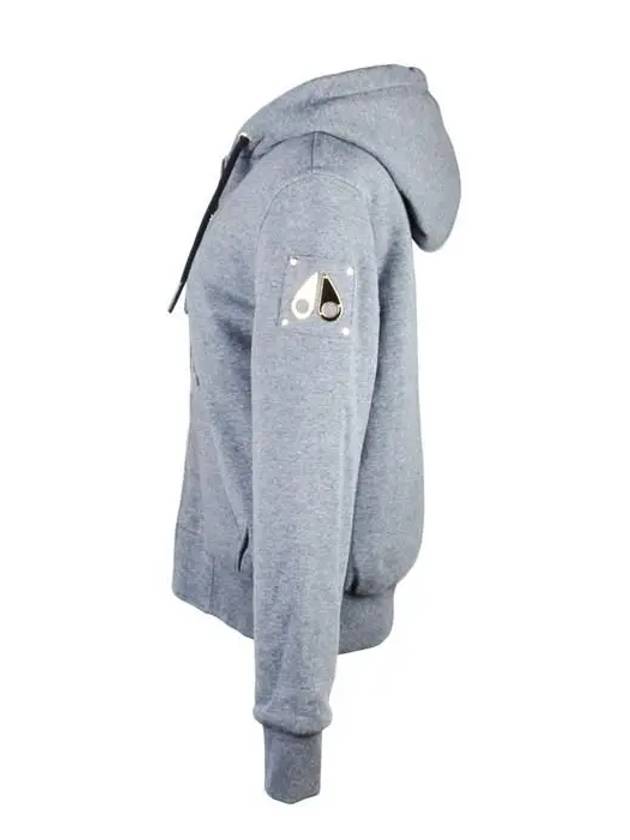 Fashion Bunny Fur Zip Up Hoodie Grey - MOOSE KNUCKLES - BALAAN 3