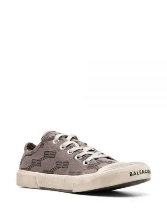 BB Monogram Low-Top Sneakers Grey - BALENCIAGA - BALAAN 2