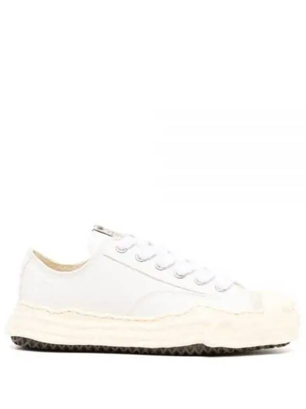 Hank Canvas Low Top Sneakers White - MIHARA YASUHIRO - BALAAN 2