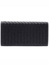 Intrecciato Long Wallet Black - BOTTEGA VENETA - BALAAN 5