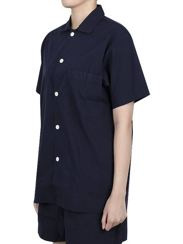 Poplin Pajamas Overfit Short Sleeve Shirt SWE TN - TEKLA - BALAAN 7